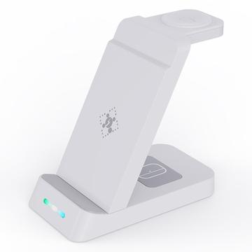 B-20A Încărcător wireless 3 în 1 - Samsung Galaxy Phone, Galaxy Watch, Galaxy Buds - Alb