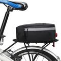 B-SOUL geantă pentru bicicletă MTB pentru bicicletă de șosea pachet reflectorizant pentru portbagajul din spate geantă de depozitare pentru ciclism cu lumină spate de siguranță - negru