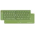 B023 Tastatură wireless pliabilă magnetică cu 68 de taste și suport pentru telefon - QWERTY - Verde