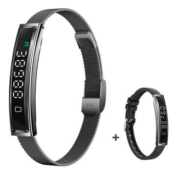 B3 Brățară inteligentă / Fitness Tracker cu două curele - negru