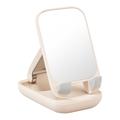 Suport pentru telefon pliabil din seria Seashell BASEUS cu oglindă, suport reglabil pentru telefon mobil