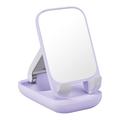 Suport de telefon pliabil BASEUS Seashell Series cu oglindă, suport reglabil pentru telefon mobil