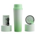 BDL-009 Storcător/blender portabil fără fir 2-în-1 - 650ml - verde degradat