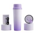 BDL-009 Storcător/blender portabil fără fir 2-în-1 - 650ml - Violet degradat