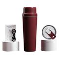 BDL-009 Storcător/blender portabil fără fir 2-în-1 - 650ml - Roșu vin