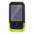 BG-1706 USB + Solar Reîncărcabilă Lumini pentru biciclete impermeabile 6 moduri de lumină pentru biciclete cu faruri duble cu alarmă de corn - verde