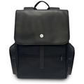 Rucsac BMW pentru laptop cu buzunare laterale și logo metalic - 15" - Negru