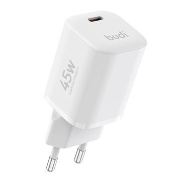 BUDI AC020EW Încărcător rapid GaN USB-C 45W - alb
