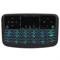Tastatură Wireless Iluminată / Touchpad Pentru Smart TV A36 - Negru