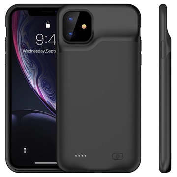 Husă Cu Baterie Externă iPhone 11 - 6000mAh - Negru