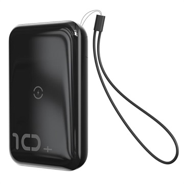 Baseus Mini S 2-in-1 Fast Power Bank și încărcător wireless - 10000mAh - Negru