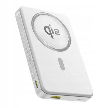 Baterie externă magnetică 10000mAh Baseus AirPow2 QI2 - 22.55W - Alb