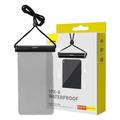 Husă impermeabilă pentru telefon Baseus AquaGlide BS-PC030 - IPX8 - 7.2" - Negru / Transparent