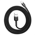 Cablu Baseus Cafule USB 2.0 / Lightning - 1m - Negru / Gri