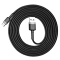 Cablu Baseus Cafule USB 2.0 / Type-C CATKLF-CG1 - 2m - Negru / Gri