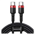 Cablu USB-C Baseus Cafule - 2m - Roșu / Negru
