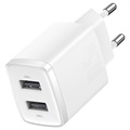 Încărcător Perete Baseus Compact cu 2 Porturi USB - 10.5W