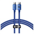 Cablu USB-C / USB-C Baseus Crystal Shine CAJY000603 - 1.2m - Albastru