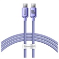 Cablu USB-C / USB-C Baseus Crystal Shine CAJY000705 - 2m - Violet