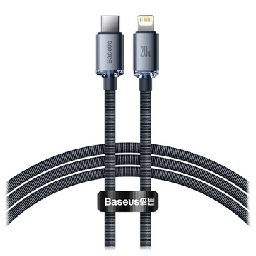 Cablu USB-C / Lightning Baseus Crystal Shine CAJY000201 - 1.2m - Negru