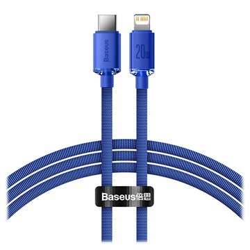 Cablu USB-C / Lightning Baseus Crystal Shine CAJY000203 - 1.2m - Albastru