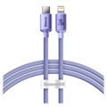 Cablu USB-C / Lightning Baseus Crystal Shine CAJY000205 - 1.2m - Violet