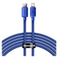 Cablu USB-C / Lightning Baseus Crystal Shine CAJY000303 - 2m - Albastru