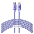 Cablu USB-C / Lightning Baseus Crystal Shine CAJY000305 - 2m - Violet