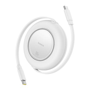 Baseus Free2Pull Mini 100W Cablu USB-C retractabil - 2m - Alb