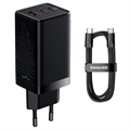 Încărcător Rapid Baseus GaN3 Pro cu Cablu USB-C - 1m - Negru