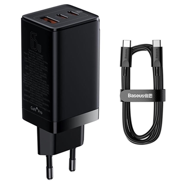 Încărcător Rapid Baseus GaN3 Pro cu Cablu USB-C - 1m