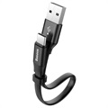 Cablu Încărcare Și Sincronizare USB-C Baseus Nimble CATMBJ-01 - 23cm - Negru