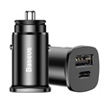 Încărcător auto Baseus PPS 30W - USB-C PD, QC4.0/3.0, SCP, AFC - Negru