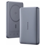 Baterie externă magnetică ultra-subțire Baseus PicoGo AM41 Qi2 10000mAh - 27W - Gri