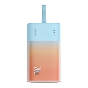 Baseus Popsicle 5200mAh 20W Powerbank cu cablu Lightning încorporat - albastru / portocaliu