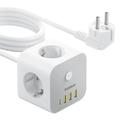 Bandă de alimentare Baseus PowerCombo Cube 7-in-1 - 20W - Alb
