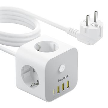 Bandă de alimentare Baseus PowerCombo Cube 7-in-1 - 20W - Alb