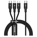 Cablu USB Type-C Baseus Rapid 3-în-1 CAMLT-SC01 - 1.5m - Negru