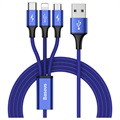 Baseus Rapid Series 3-in-1 Cable CAMLT-SU13 - 1.2m - Albastru