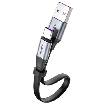 Cablu USB-C Baseus Simple HW CATMBJ-BG1 - Argintiu / Negru