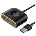 Hub USB-C Cu Interfață Alimentare Baseus Square Round - Negru