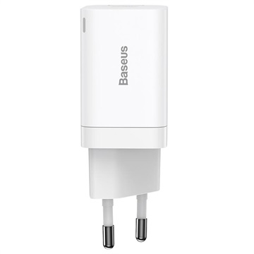 Încărcător Baseus Super Si Pro 30W - USB-C, USB-A - Alb