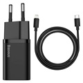 Încărcător Baseus Super Si Quick cu Cablu USB-C / Lightning - 20W - Negru