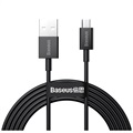 Cablu Date Încărcare Rapidă MicroUSB Baseus Superior - 1m - Negru