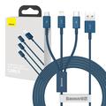 Baseus Superior Series 3 în 1 cablu de încărcare rapidă - 1m, 3.5A - albastru