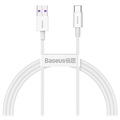 Cablu De Încărcare Și Date USB-C Baseus Superior Series - 66W, 1m - Alb