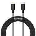 Baseus Superior Series Cablu USB-C / Lightning - 2m, 20W - Negru
