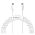 Cablu USB-C / USB-C Baseus Superior - 100W, 2m - Alb