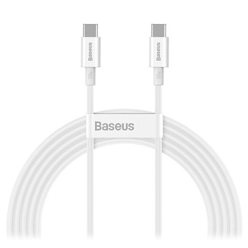 Cablu USB-C / USB-C Baseus Superior - 100W, 2m - Alb