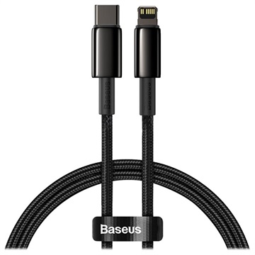 Cablu USB-C / Lightning Baseus Tungsten Gold 20W - 1m - Negru